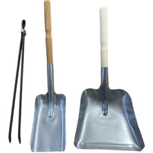 2 Adet Kürek ve Maşa Seti, Soba Şömine Mangal Kömür ve Köz Için Ideal Set