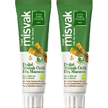 Pratik Ev Doğal Misvak Özlü Diş Macunu, 75 Ml, 2 Adet