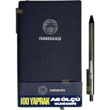 Pratik Ev Lisanslı Suni Deri Kaplamalı 100 Yapraklı 10.5X17.6 cm Ölçülü Çizgili A6 Mini Bloknot Defteri Kalem Hediyeli