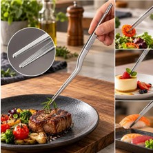 Senz Profesyonel Şef Dekor Cımbızı Eğik Uçlu 304 Kalite Paslanmaz Çelik 26 cm