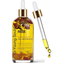Pratik Ev Aromatherapy Rose Multi Use Oil Gül Yüz Saç Tırnak & Vücut Bakım Kuru Yağ 100 ml