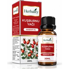 Herbality Kuşburnu Yağı 20ML Onarıcı Etkili Tüm Ciltler İçin Bakım Yağı