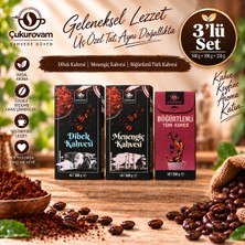 Çukurovam Kahve 1xmenengiç Kahvesi 500G 1xdibek Kahvesi 500G 1xböğürtlen Aromalı Türk Kahvesi 250G 3'lü Set