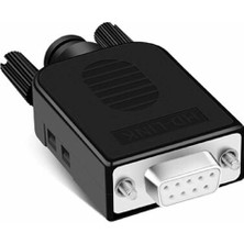 Kutulu Db9 Dişi Konnektör 9 Pin D-Sub Seri Port Terminal Adaptör RS232 RS485