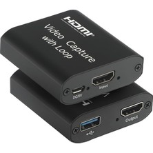 Pratik Ev HDMI 4K Çift Çıkışlı, 1xhdmı Giriş, 1xhdmı + 1x USB Çıkış, Video/ses Yakalama, Mikrofon, Canlı Yayın, Tak Çalıştır Video Kayıt Cihazı (DK-HD-CAP4K30)
