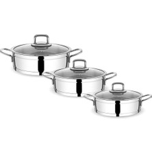 Pratik Ev Silindir 6 Parça Çelik Omlet Seti, Metal, 5009