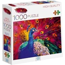 Pratik Ev Tavus Kuşu 1000 Parça 2,2 mm Kalınlık 48X68 cm Profesyonel Hobi Yapbozu