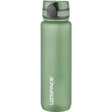 Büyük Boy Suluk - 1000 ml Soft-Touch Tritan Renkli Matara (Yeşil)