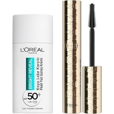 Pratik Ev Spf 50+ Koyu Leke Karşıtı Yüz Güneş Kremi, 50 ml ve Siyah Hacim Veren Maskara