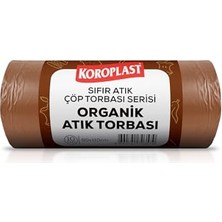 Pratik Ev Organik Atıklar Çöp Torbası 10'lu 80×110 Cm, Yırtılmaz & Sızdırmaz, Geniş Kapasite, Çift Katlı, Geri Dönüştürülebilir