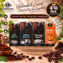 Çukurovam Kahve 1xkutu Türk Kahvesi 250G 1xmenengiç Kahvesi 500G 1xdibek Kahvesi 500G 1xportakal Aromalı Türk Kahvesi 250G 4'lü Set