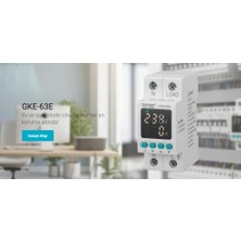 Pratik Ev Monofaze 63A Gerilim ve Akım Koruma Cihazı