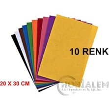 Pratik Ev 10 Renk; Keçe, A4 Boyutunda, Okul El Işi Keçesi, Hobi Keçesi