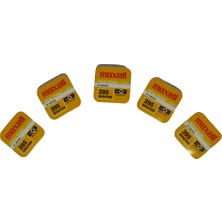 Maxell 395 SR 927 SW Düğme Pili 55 mAh 1,55 V Kapasite ile Yüksek Performanslı 5'li Paket