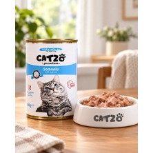 Catzo Somonlu Kedi Maması Konserve 400 Gram * 6 adet