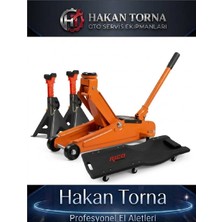 Rico 2 Ton Kriko + Araç Altı Yatma Tahtası + Besleme Sehpası Seti