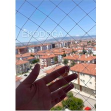 Pratik Ev Balkon Filesi 2,5x8 Metre Kuş Filesi Güvercin Önleme Ağı