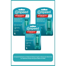 Compeed Sürtünme ve Kabarcık Önleyici Ayak ve Vücut Için Stick 8 ml X3 Adet - Su Toplaması Karşıtı Koruyucu Bakım