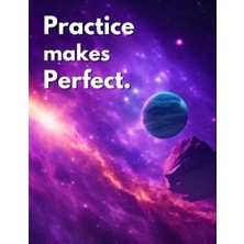 Pratik Ev For Drawing Writing Painting Sketching Or Doodling Pages Large Size 8.5X11 110 Sketch Book With Cover Practice Makes Perfect Inspiration Quote