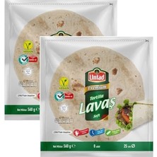 Pratik Ev Untad Premium Tortilla Lavaş; Soft, Vegan, Helal, 25 Cm, 8 Adet, 560 G, 2 Paket