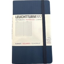 Leuchtturm 1917 LEUCHTTURM1917 Sert Kapak A6 Kareli Defter Blue 309923