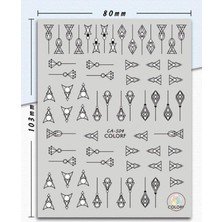 Pratik Ev Dekoratif Tırnak Süsleme Stickerı