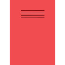 Pratik Ev Red A5 School Exercise Book Lined Paper Workbook Supplies 101 Pages With Margin Line: For Students; Kids, College, Office, Classroom Use And Home Use Learning Resources