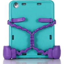 Pratik Ev Kılıf, iPad 2 3 4 ile Uyumlu Boksör Tablet Silikon A1395 A1396 A1397 A1416 A1430 A1403 A1458 A1459 A1460 Mavi