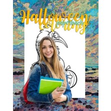 Pratik Ev Halloween Coloring Paperback: Size 120 Pages, 8.5X11INCH