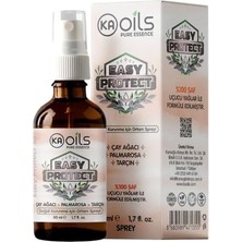 Pratik Ev Easy Protect Doğal Ortam Spreyi 50 ml Sivrisinek, Kene, Akar ve Haşerelere Karşı Doğal Koruma | 100% Pure Essential Oil Blends | Palmarosa, Tarçın, Çay Ağacı