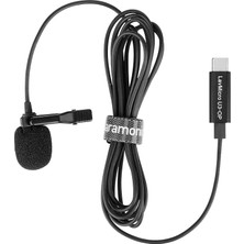 Kompakt Klipsli Çok Yönlü Lavalier Mikrofonu Djı Osmo Pocket & Djı Pocket 2 6,6 Inç (2 M) Kablo ve Usb-C Konektör (Lavmicro U3-Op), Siyah, Lavmıcrou3-Op