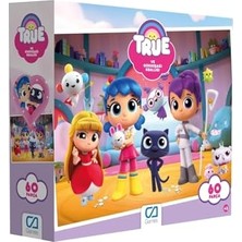 Pratik Ev True ve Gökkuşağı Krallığı Lisanslı 60 Parça 34X24 cm Çocuk Yapbozu