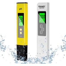 Pratik Ev Dijital Ph ve Tds Ölçüm Cihazı Kombinasyonu, 0,01 Ph Yüksek Doğruluk Ph Test Cihazı, %2 Okuma Doğruluğu Ph/tds/ec/sıcaklık 4'ü 1 Arada Su Test Cihazı, Ev Içme Suyu, Havuz, Hidroponik