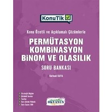 TeknoKapsül Okyanus Yayınları Konutik Permütasyon Kombinasyon Binom ve Olasılık Soru Bankası