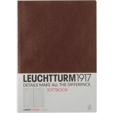 Leuchtturm 1917 LEUCHTTURM1917 Jottbook A4 Çizgili Defter Chocolate 341498