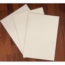 Pratik Ev A4 Boyutunda, 3 mm Kalınlığında Beyaz Mdf Duralit, 20 Adet