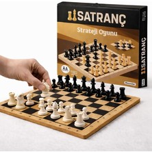 Satranç Takımı 30X30 Cm, Zeka ve Strateji Oyunu, Çocuk ve Yetişkin Için