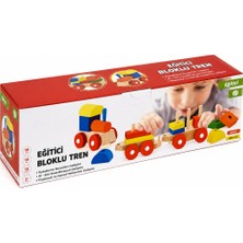 Efnaz Style 351-KUTUDA Ahşap Eğitici Bloklu Tren