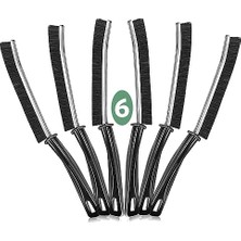 Pratik Ev Çatlak Temizleme Fırçası 6 Adet, Sert Kıl Boşluğu Temizleme Fırçası, Yarık Temizleme Fırçası, Derz Fırçası, Mutfak Banyo Için Çatlak Temizleme Aleti