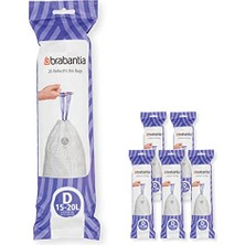 Pratik Ev Plastik Beyaz Çöp Torbası 15 L
