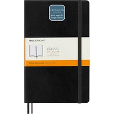 Pratik Ev Expanded L Boy Siyah Defter, 400 Çizgili Sayfa, 5 x 21 Cm, Yumuşak Kapaklı