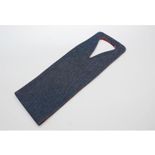Pratik Ev Denim Şarap Çantası