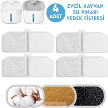 Pratik Ev Filtre, Technosmart Kedi Köpek Su Çeşmesi Su Pınarı Kabı 3 L. Seviye Göstergeli 2 Farklı Su Akışlı Beyaz 4