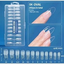 Pratik Ev 04 Oval Model Jel Tips Tırnak