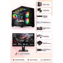 Symoon SYMOONPC0196 Oyun Bilgisayarı Ryzen 7 5700X Rtx 5060 8gb 16GB Ram 500GB SSD 240MM Sıvı Soğutma 24.5 Inç Monitör
