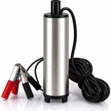 Kemos Çoruh 12 Volt Alüminyum Dalgıç Tipi Sıvı ve Mazot Aktarma Pompası(Düz Filtre)