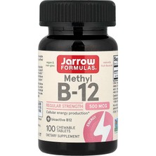 Jarrow Formulas, Methyl B-12, Cherry, 500 Mcg, 100 Chewable Tablets