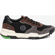 GRY Lab Erkek Siyah Hakiki Deri Spor Ayakkabı 6K1CA20390