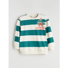 Lc Waikiki Yeni Sezon Çizgili Erkek Çocuk Kalın Sweatshirt