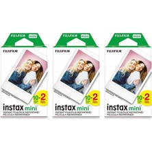 Instax Mini Instant Film (3 Ikiz Paket, Toplam 60 Resim) Instax Kameralar Için